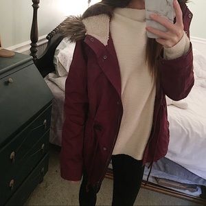 Burgundy Parka